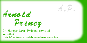 arnold princz business card